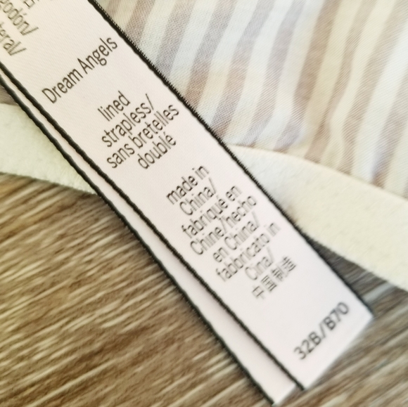 Victoria's Secret Striped Ruffle Bra Bralette Bandeau Crop Top Bustier NWT 32B - Picture 12 of 16